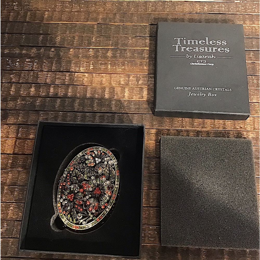 Timeless Treasures Jewelry Box with Authentic Austrian Crystals